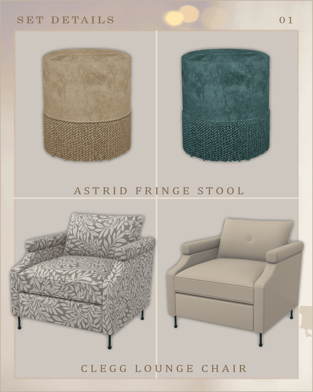 Галерея мода Набор для гостиной Hudsen vol-1 #1